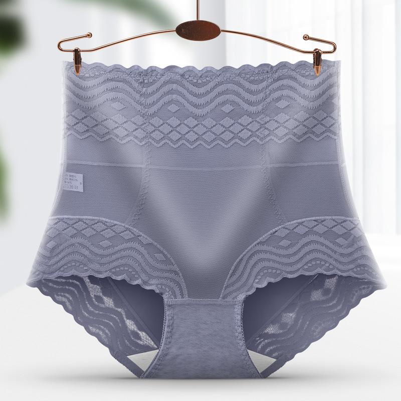 Lace Underwear for Women High Waist Body Shaping Antibacterial Cotton Crotch Plus Size Beautiful Sexy Triangle Panties
