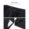 Women's Black High-Waist Flare Pants with Slit - New 2025 Spring/Autumn Slimming Style