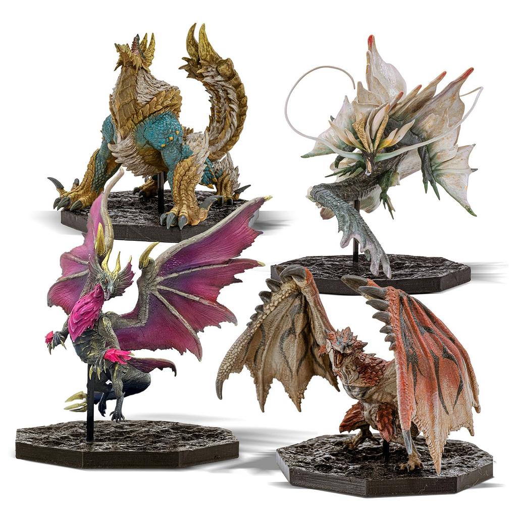 Capcom Monster Hunter FIGURE BUILDER CUBE MONSTER HUNTER 4 body set BOX PVC ABS made (Лиореус/Дзинуга/Мэл Зена/Амацу Магацучи)