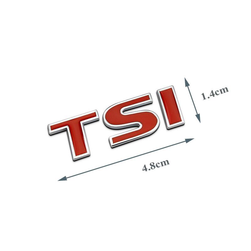 1Pc Metal Letters For Car Golf 7 TSI VW Jetta Polo 5 6 Tiguan Passat MK7 MK6 TSI Logo Emblem Sticker Trunk Accessories