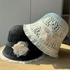 French Lace Bucket Hat Women's Spring Summer New Hollow Sunshade Sunscreen Seaside Fisherman Hat