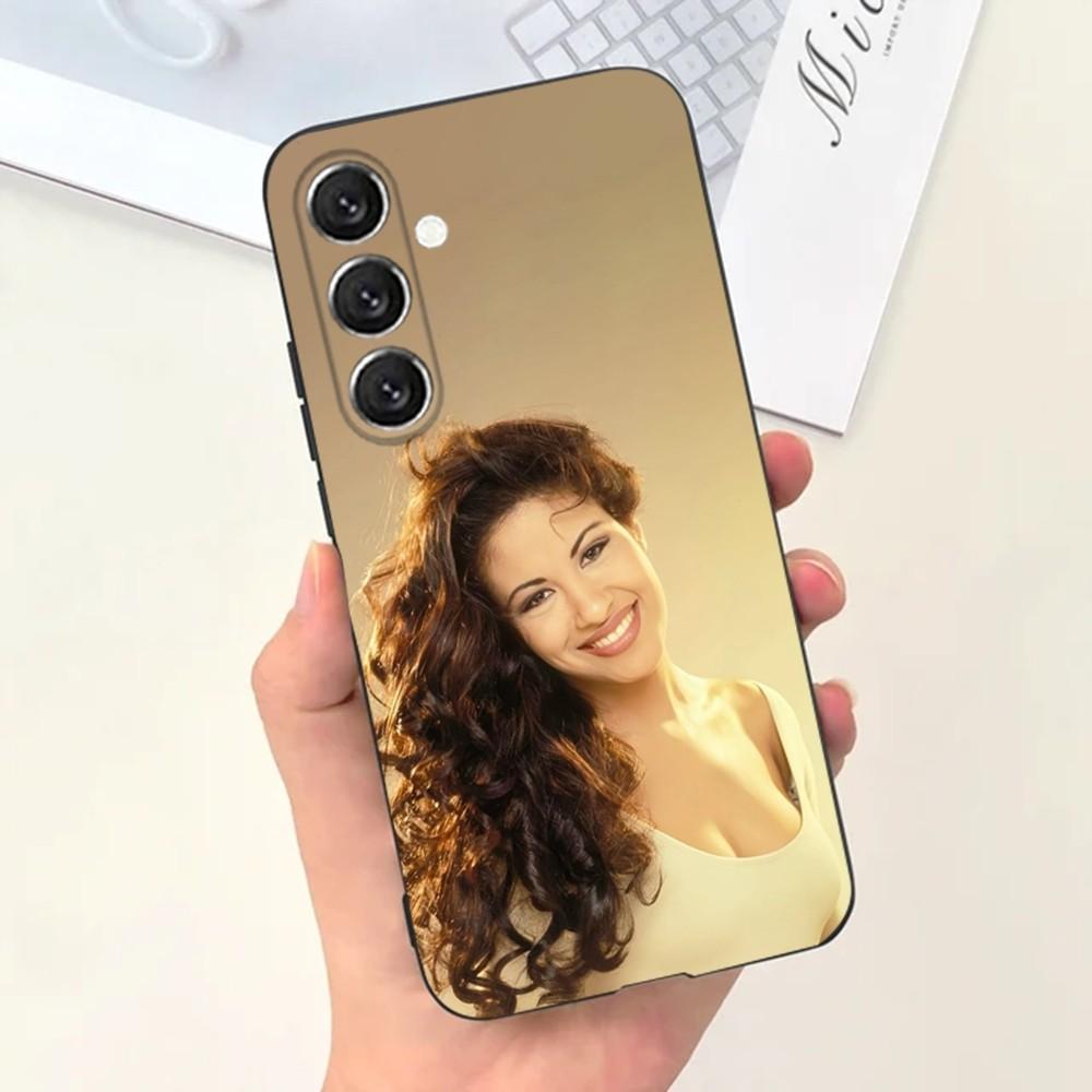Чехол для телефона S-Selena Quintanilla для Samsung S25, S24, S21, S22, S23, S30, Ultra, S20, Plus, Fe, Lite, Note, 10, 9, 5G Черный чехол