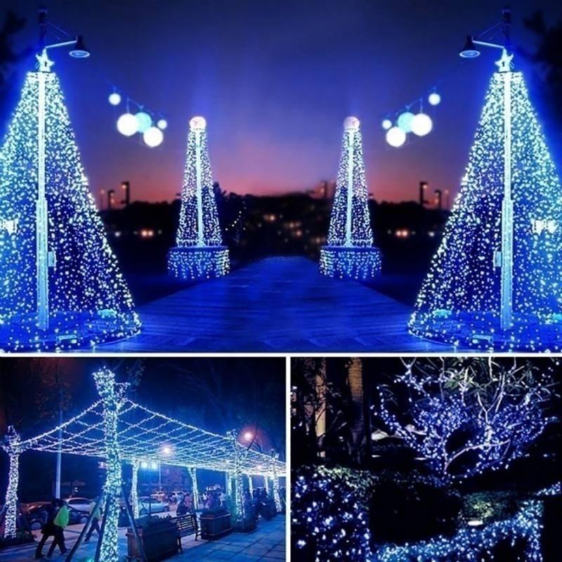 10/20M 100/200LEDs Солнечные гирлянды 8 режимов Солнечная энергия Медная проволока Сказочные огни Декоративная лига