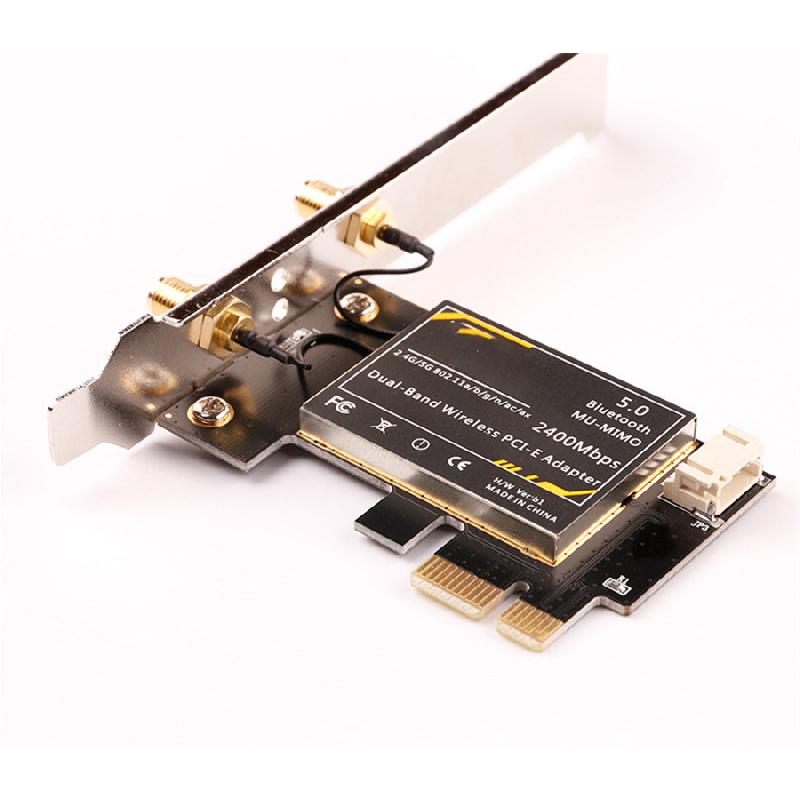 Ax200 3000Mbps 2.4G +5G +5.0 Bluetooth 802.11Ax Pcie Wireless Network Card Black