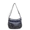 Retro denim bag women's 2025 new fashion commuter tote bag casual simple large capacity shoulder crossbody