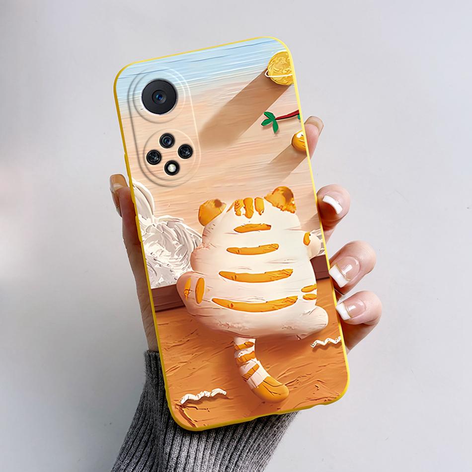 Funda For Honor 50 Capa Huawei Nova 9 Phone Case Soft Silicone Cute Cat Bear Cartoons Back Cover For Nova9 Honor50 Coque Bumper