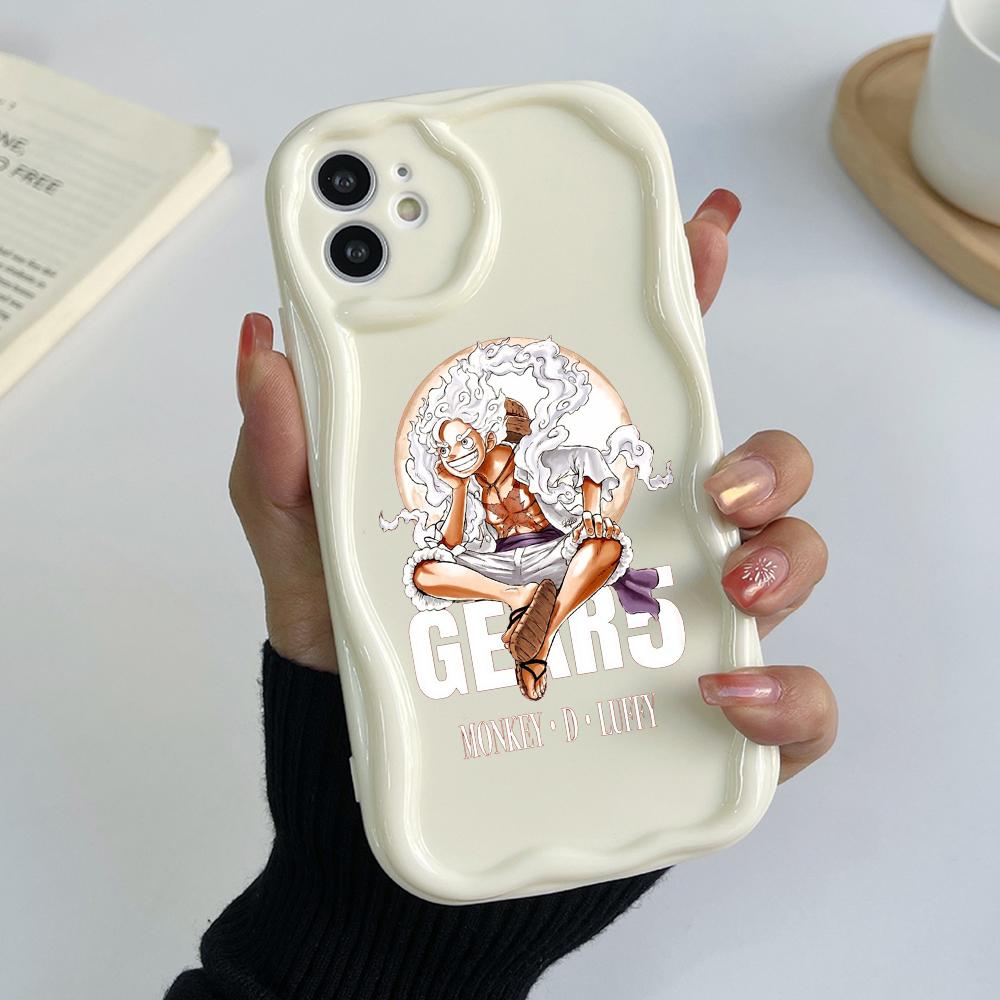 Чехлы для телефонов LZ28 One Piece Luffy Gear 5 Clear Soft Wave для Samsung S24 S23 Ultra S20 FE A54 A14 A52s A51 S10 Huawei Honor 90, защитная задняя крышка