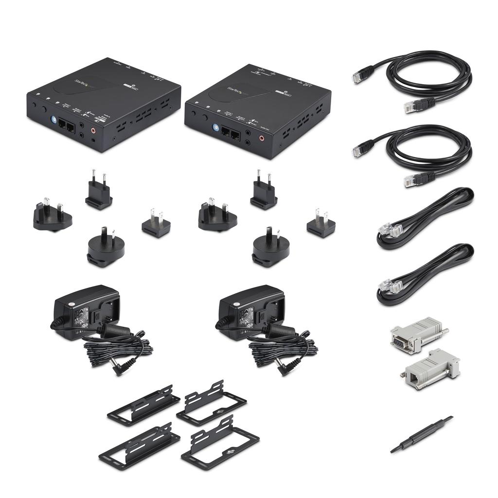 IP Compatible HDMI Extension Distributor Kit Compatible HDMI Signal Extender Set via LAN Line ST12MHDLAN4K 4K/30Hz Transmitter/Receiver