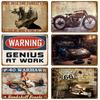Retro Tin Sign Bar Cafe Club Garage Car Pub Vintage Metal Sign Plaque Painting Motorcycle Iron Home Decoration Wall Decor Art