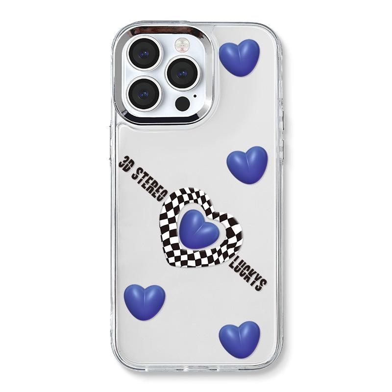 Zhitai iPhone 14 Niche Case Apple 15 Love 11 Mirror 3-in-1 for 13 Pro Max with Bracelet