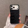 Роскошный Глянцевый Чехол для Телефона с Текстурой Кожи Крокодила Для iPhone 17 Air 16 15 14 Plus 13 11 Pro Max Без Рамки Ударопрочный Чехол для Девочки