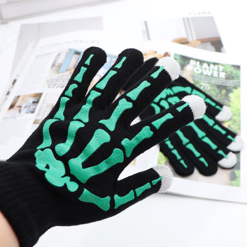 Мужские забавные перчатки с когтями и черепом — креативная мода на осень и зиму