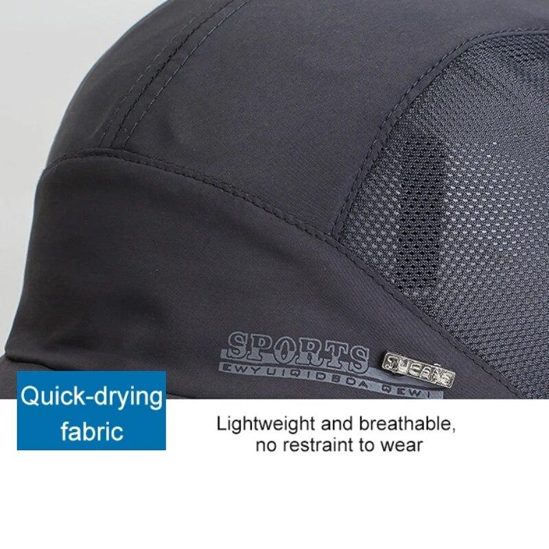 Baseball Cap Summer Quick Dry Mesh Sun Hat Tennis Golf Cap Hiking Running Sailboat Beach Hat