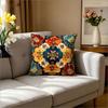 Vintage Boho Mandala Pillow Cover Ethnic Turkish Kilim Print Cushion Case For Sofa Couch Bohemian Moroccan Home Decor Boho