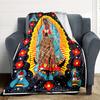 1pc Virgin of Guadalupe Blanket Lightweight Flannel Blanket Throw Blanket For Sofa, Bed, Travel, Camping, Livingroom, Office yy251015158