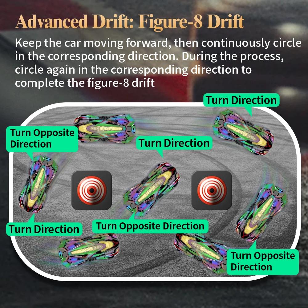 Rc Spray Cars 2.4G Remote Control Stunt Car Magic Color Racing Rc Model Race Drift Radio Control Vehicles Toys for Boys Kids