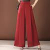 Элегантные летние широкие брюки женские модные повседневные длинные брюки с высокой талией винтажная одежда