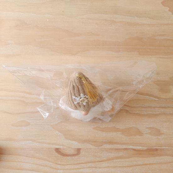 Рождественская кукла-гном, вязаная заостренная шапка ручной работы, снежинка, дерево, полная борода, милый настольный безликий гном, фаршированное украшение, товары для вечеринок, подарок