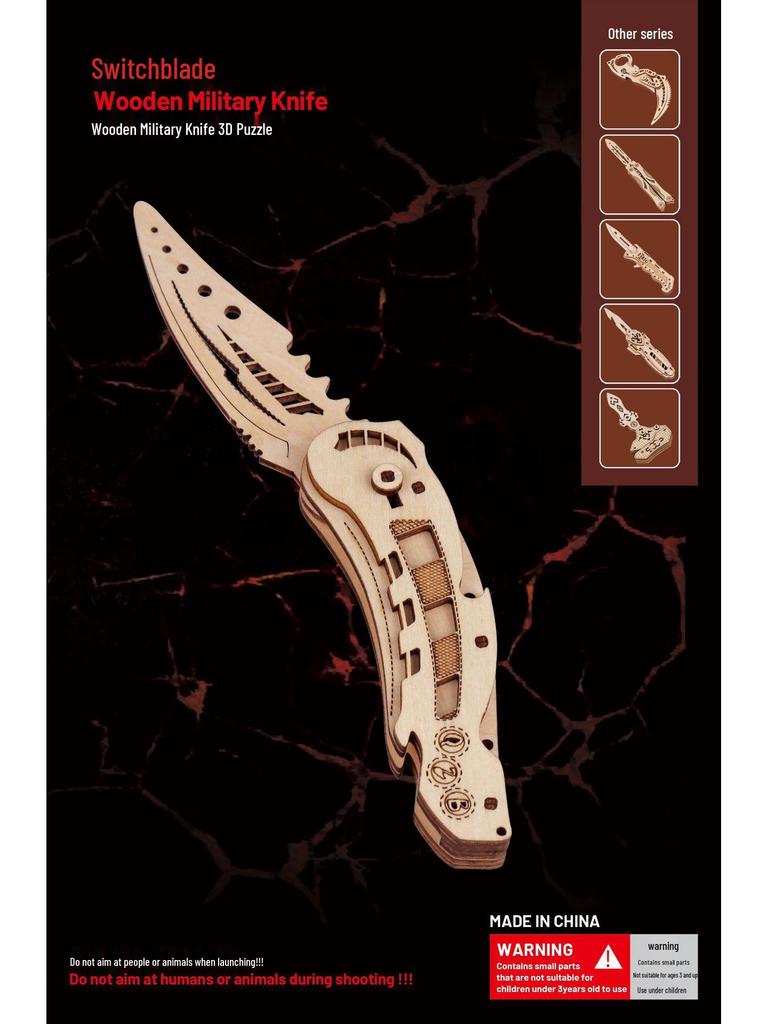 3D Деревянный пазл-конструктор «Бабочка», вырезанный лазером, для детей