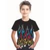 Футболка Flame Fashion для мальчиков, верхняя футболка, детская одежда для мальчиков с 3D-принтом, футболка с коротким рукавом, детская одежда