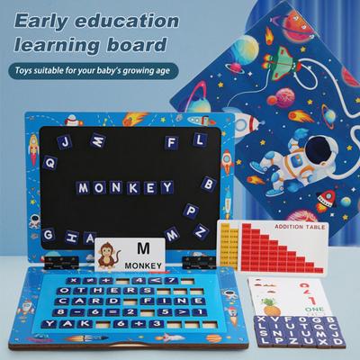 Мой первый ноутбук, игрушка для малышей, деревянная магнитная игрушка для рисования, обучающая развивающая игрушка, творческая игра для 45329