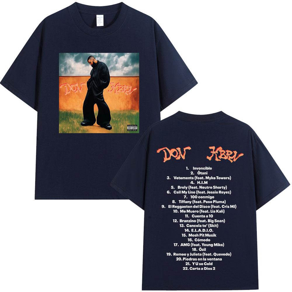 Rapper Eladio Carrion New Album Global Tour Mercah TShirt Cover Poster Graphic Print Men Women Hip Hop Tee Loose Oversized Tops