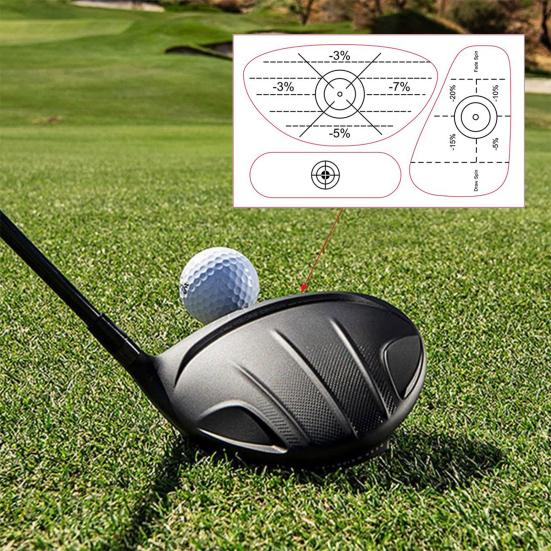 50 шт. этикеток для гольфа с защитной лентой для улучшения точности и дальности удара по мячу для гольфа. Наклейка для удара по мячу для клюшек Iron Wood Fairway.