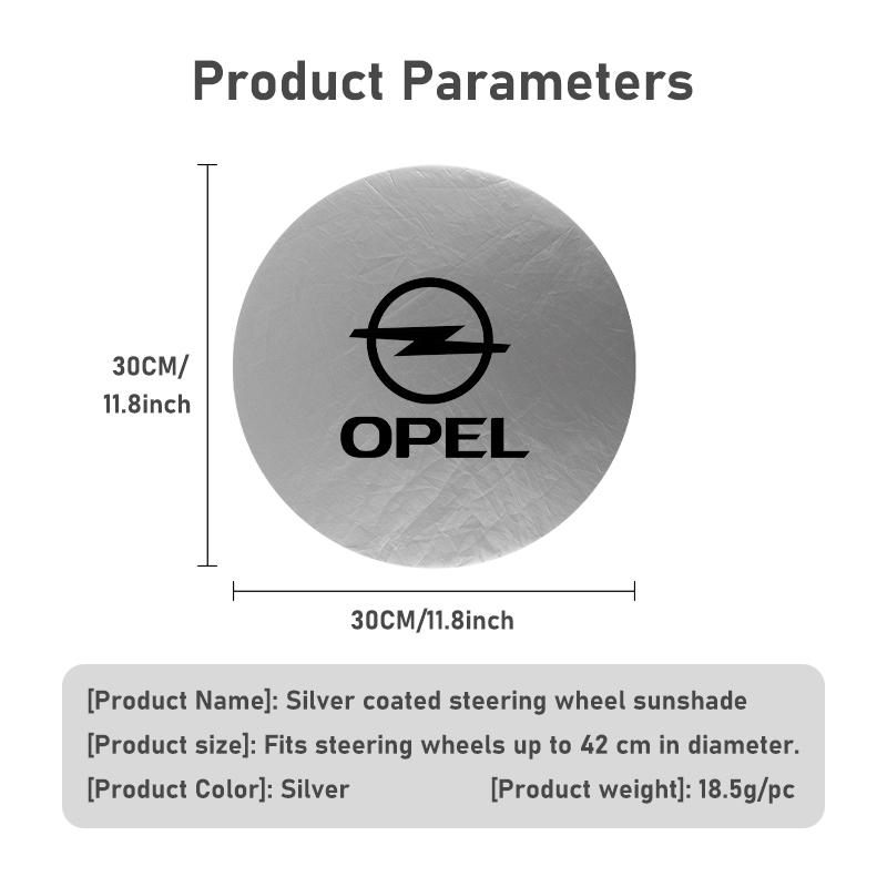 AAHC1 For Opel Car Sun Shade for Steering Wheel Anti UV Heat Insulation Protector ADAM ASTRA J K CORSA E INSIGNIA MOKKA VIVA Meriva