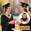 2025 Graduation Plush Bear with Gown Cap Tassel Cute Brown Graduate Gifts Stuffed Animal Doll Graduation Souvenir Gifts