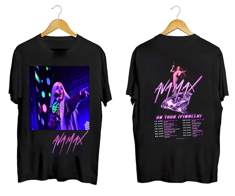 Новая футболка с концерта Ava Max, 2 стороны, все размеры от S до 5XL, MC692, унисекс