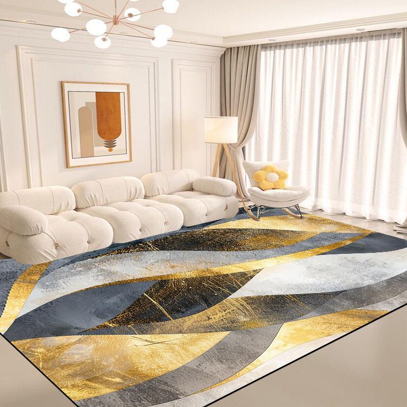 Скандинавская простота Мягкий ковер Украшение гостиной Креативный Легко чистить Ковры для диванной зоны для декора спальни Нескользящие коврики Моющиеся