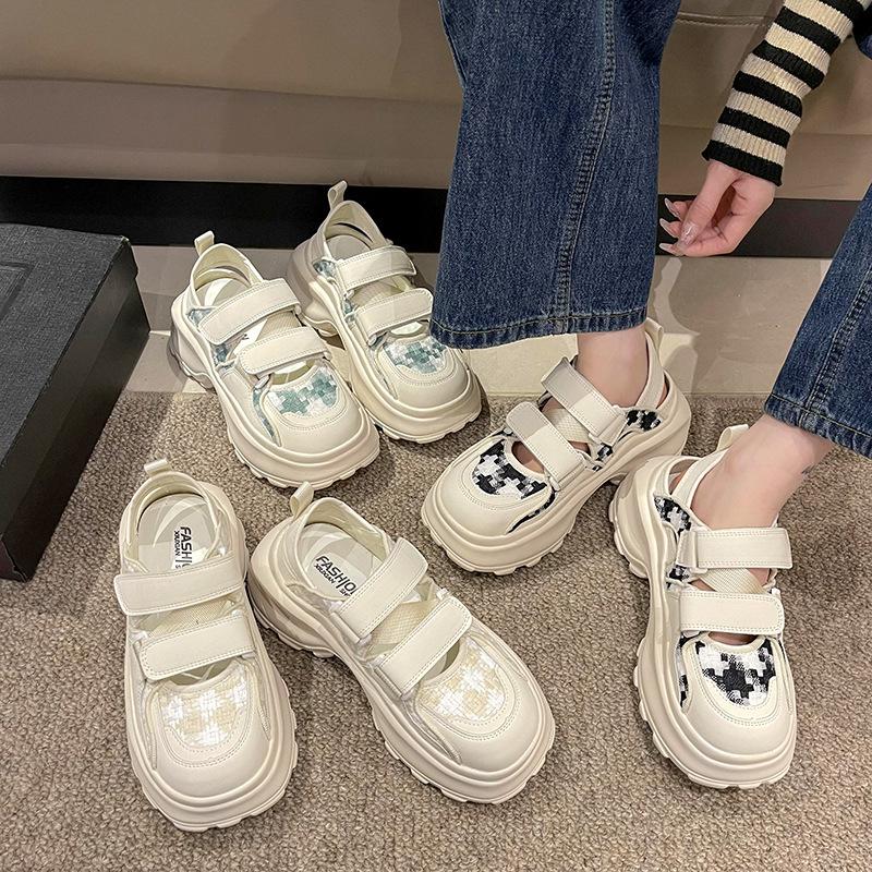 2024 Новый Тип Matsuke Толстая Подошва Сетчатые Дышащие Полые Кроссовки Для Пап Повседневная Спортивная Обувь С Отверстиями