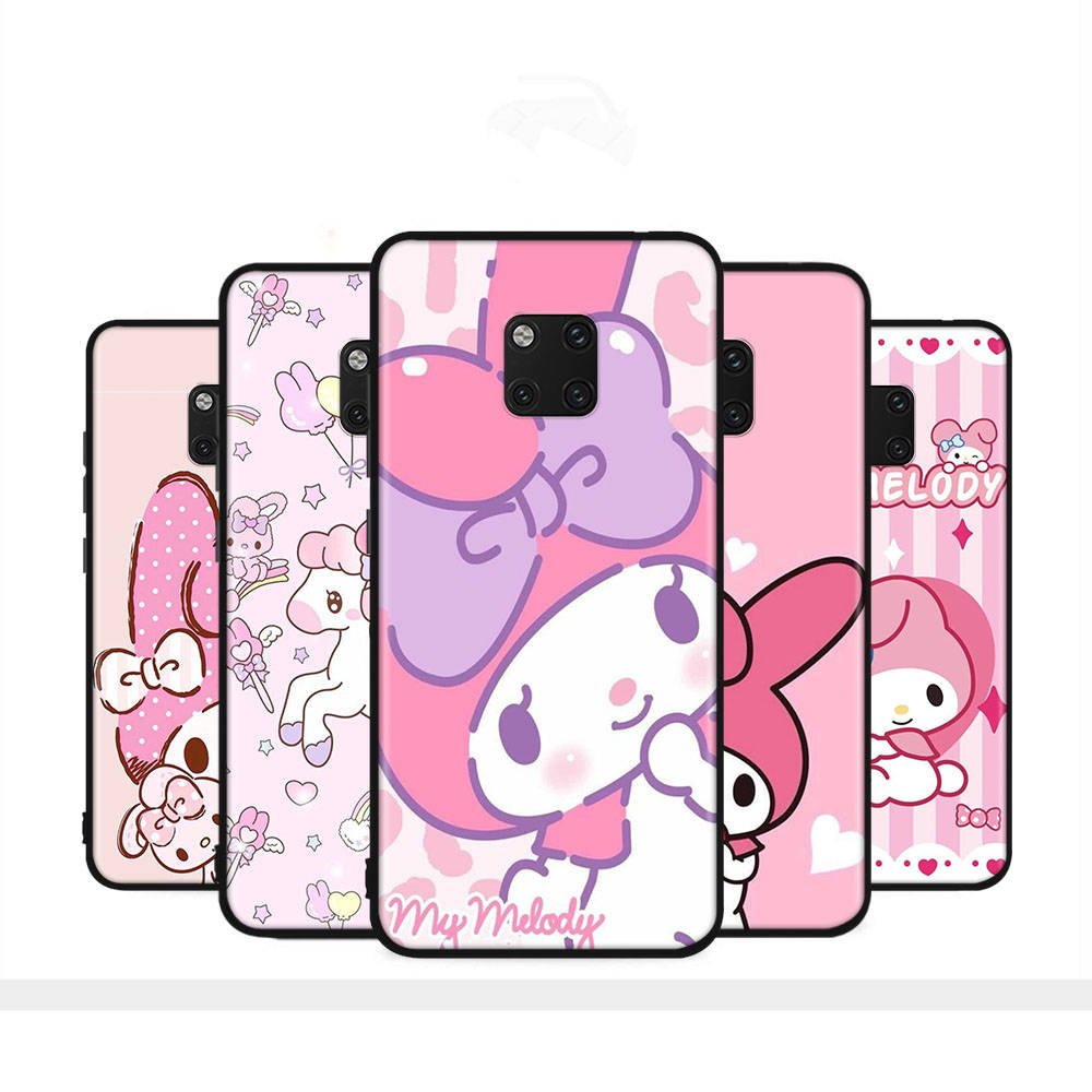 HK21 Cute My MelodyBlack Sofe Case for Xiaomi Poco X6 X4 M5 M6 F5 F6 C65 C55 C50 C51 C40 Pro Redmi 14C A3X 13C 12C 11T 10A 9C Note 7 6 8A Plus