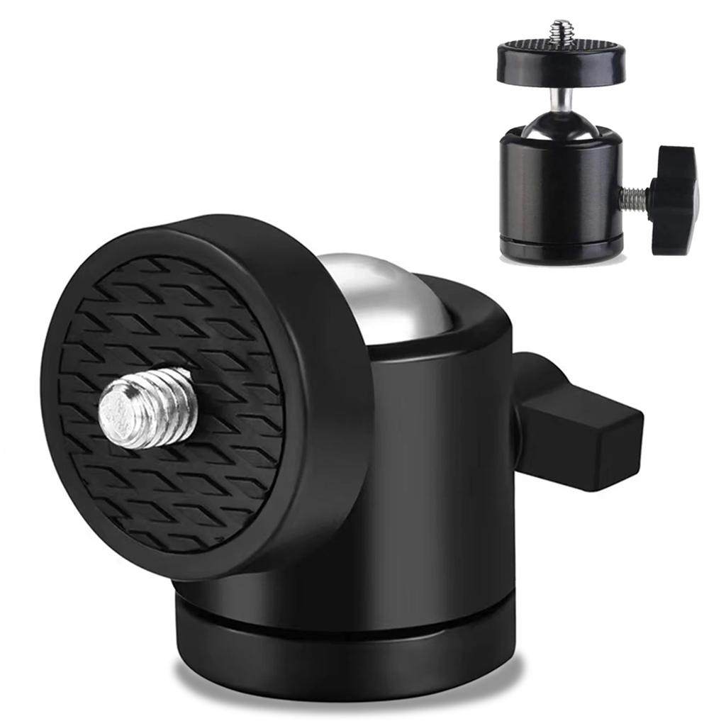 Крепление для штатива с винтом 1/4 дюйма типа "горячий башмак", адаптер головки камеры, шаровая головка с фиксатором, держатель кронштейна для светодиодной вспышки для DSLR DV камер