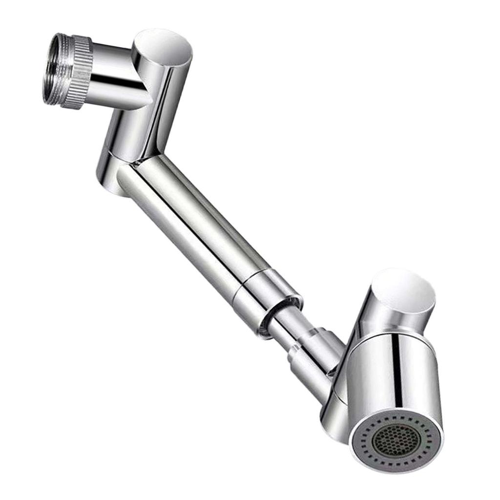 Универсальный удлинитель для смесителя, поворотный на 1440 градусов, удлинитель для смесителя, аэратор для раковины, кухня, ванная комната, вращающаяся насадка для распыления, серебристый