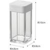 Yamazaki Spice Bottle, Large, White, Approx. W4.8 x D4.8 x H10cm, Tower, Sliding Closure, Adjustable Volume, 5825