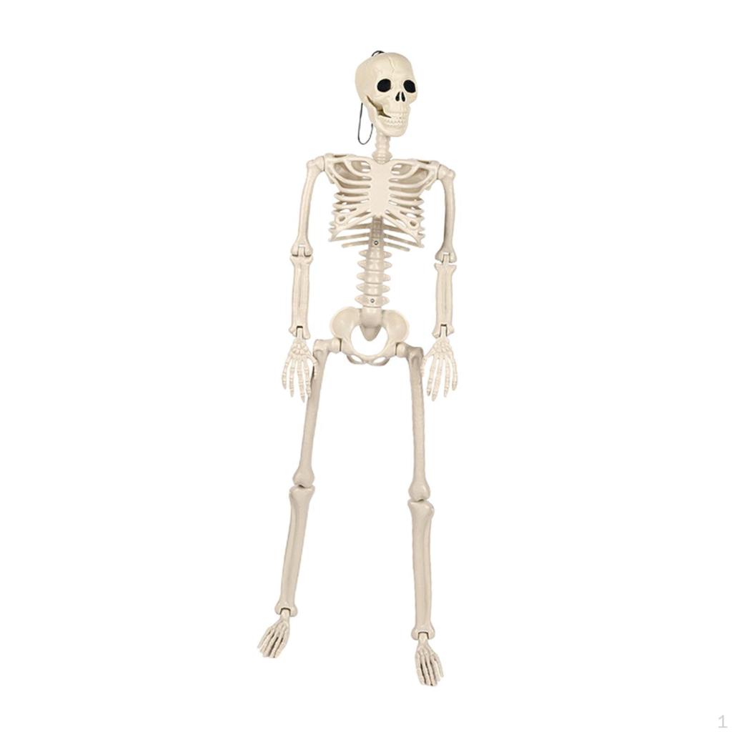Хэллоуин Скелет Украшение Скульптура Полное Тело Суставы Скелеты Череп Фигурка для Заднего Двора