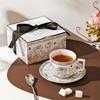 French Retro Coffee Cup Saucer Rose Garden High Value Afternoon Tea Milk Mug Gift Box Set Souvenir Gift