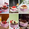 50 шт. квадратных мини-форм для торта с крышками, ложками, формочками из алюминиевой фольги для выпечки, одноразовыми формочками для кексов