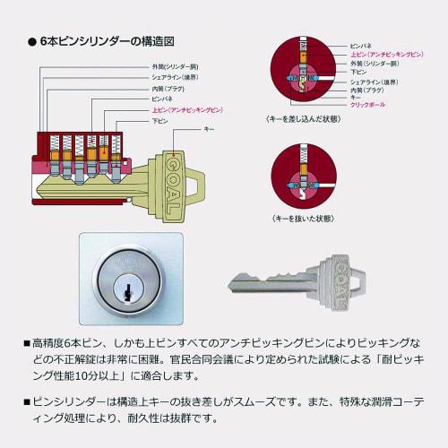 GOAL Cylinder Lock for LX, Replacement Entry Door, Pin Cylinder, Silver, GCY-53, Includes Replacement Instructions, AS, LX, LG, HD, EX