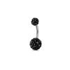 1Pcs Crystal Ball Belly Button Rings Stainless Steel Zircon Navel Piercing Belly