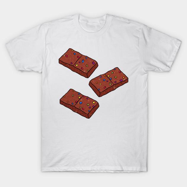 Asian Size Men Black Print T-shirt Brownies No-Cut Heat Transfer Print Cotton Tshirt