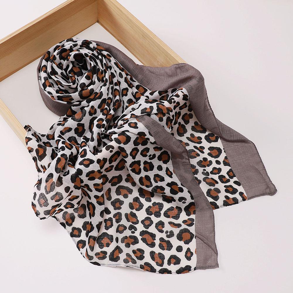 Malaysia Indonesia Leopard Print Headscarf, Women's Fashion Headscarf