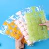 100Pcs Disposable Ice Bag with Funnels Easy Release Ice Cube Mold Stackable Freezing