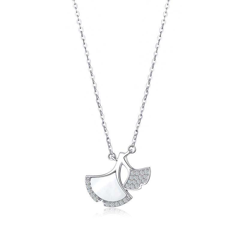 Barbie necklace Ginkgo fairy tale niche design high-end sense commuting versatile Sansheng Youxing lucky smooth romantic elegant atmosphere BBN716211