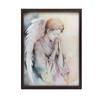 Modlący Się Anioł W Pastelowych Tonach Modlący Się Anioł W Pastelowych Tonach, 30X40 Cm, Rama Aluminiowa Złota, Papier Matowy 230 Gsm