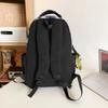 Letter Print Schoolbag Men's Large Capacity Backpack Student Travel Backpack