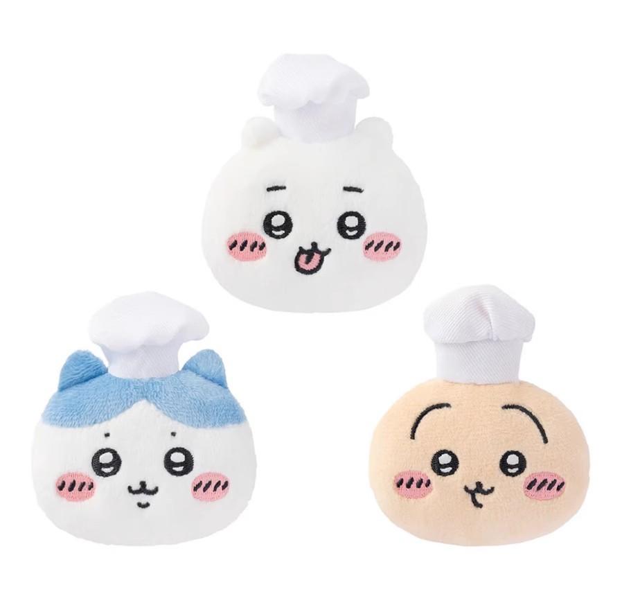 Plush Cartoon Chiikawa Pin With Restaurant Chef Hat Design For Home Toy Gift