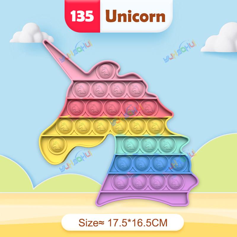 Радужный Поп Пуш Пузырь Непоседа Игрушки Антистресс для Взрослых Детей Особые Потребности Сенсорные Игрушки Интерактивные Игрушки для Детей