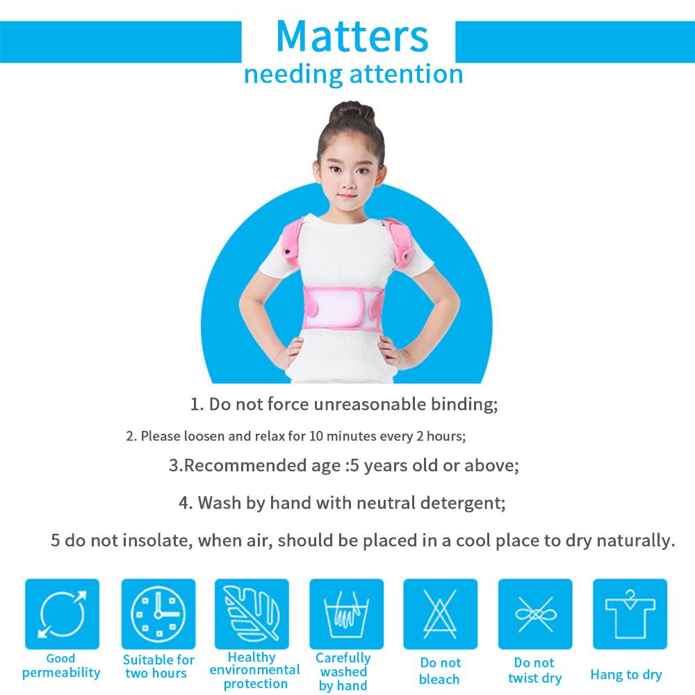 Регулируемый дышащий плечевой бандаж, поддержка спины, детские ремни для позвоночника, пояс для коррекции осанки, детский корректор осанки спины